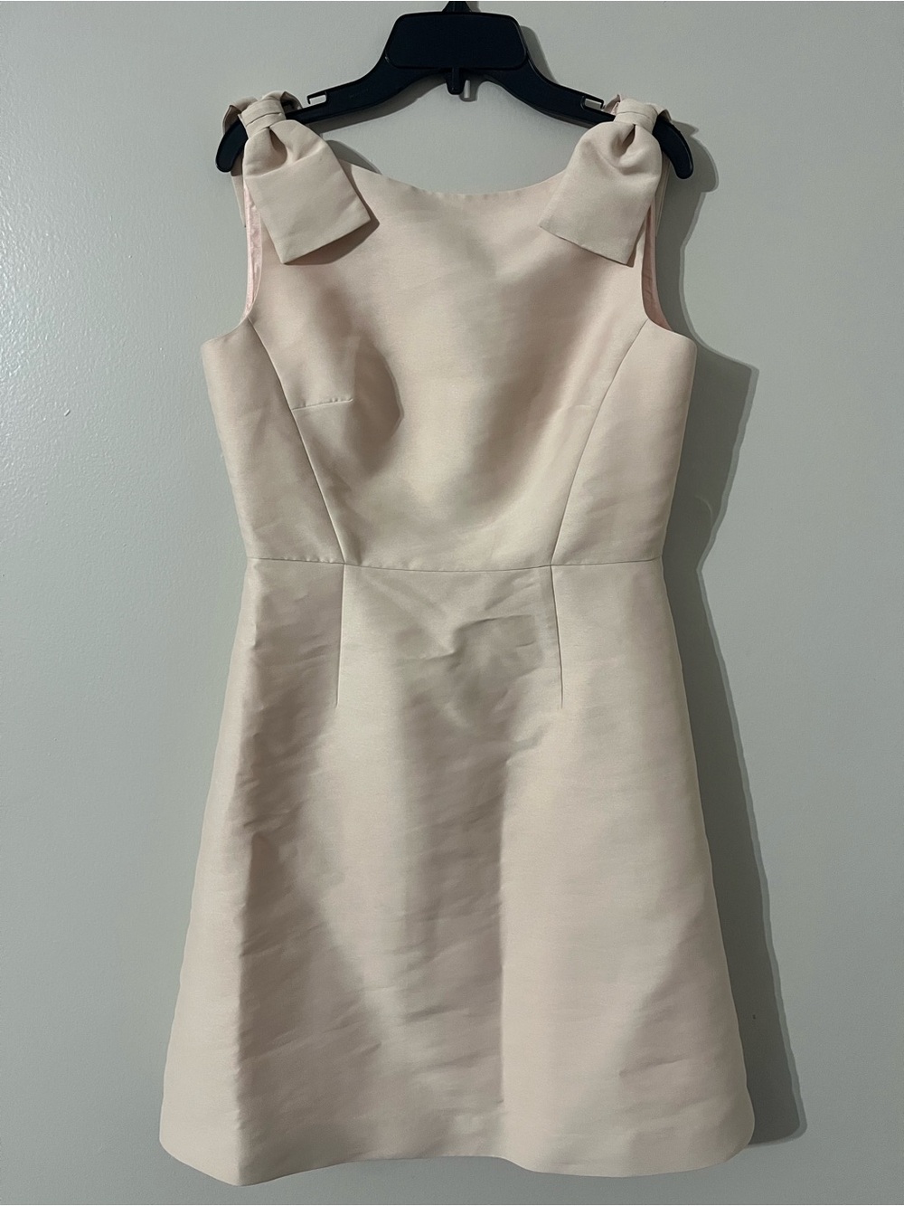 Kate Spade Sleeveless Bow Shoulder Sheath Dress in Pale Pink Sz 2 - Picture 5 of 9
